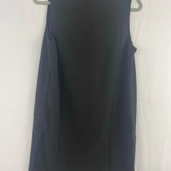 NWT Krisa black open front sleeveless lapel longline vest jacket work blazer XS - Picture 8 of 8